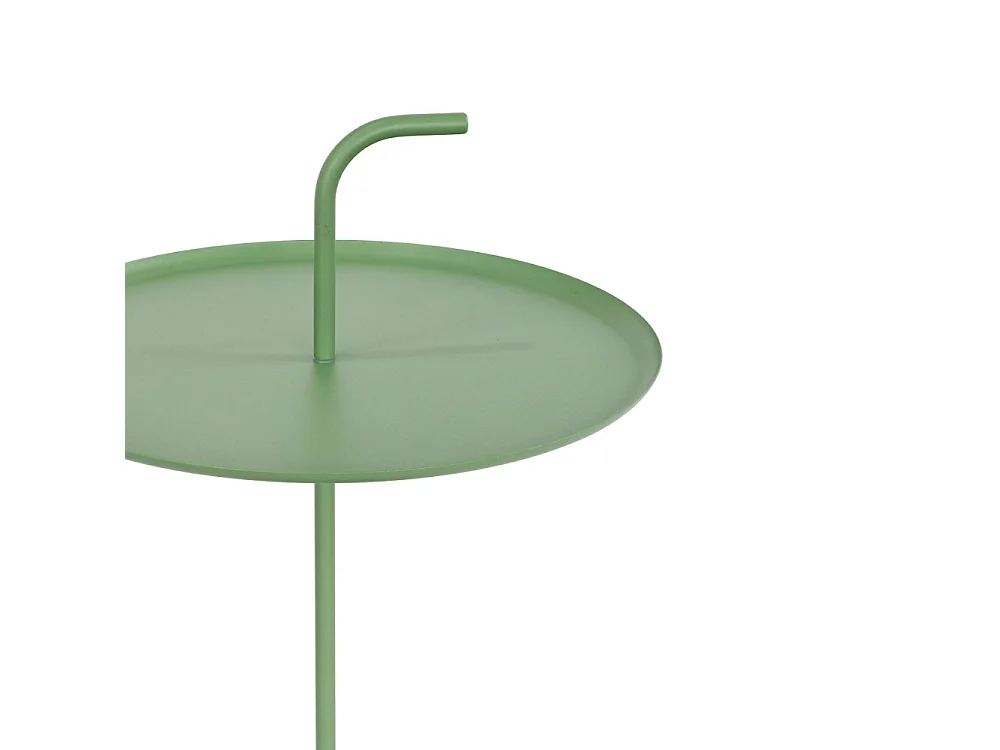Sivo - Table d'appoint intérieur et extérieur en métal ø38cm - Vert