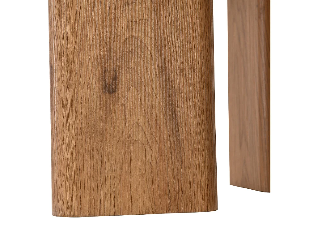 Sylina - Table basse organique effet béton et bois L130cm - Beige