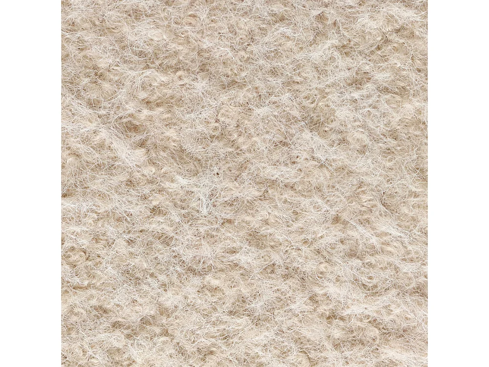 Nolan - Pouf rond en tissu ø 45cm - Beige