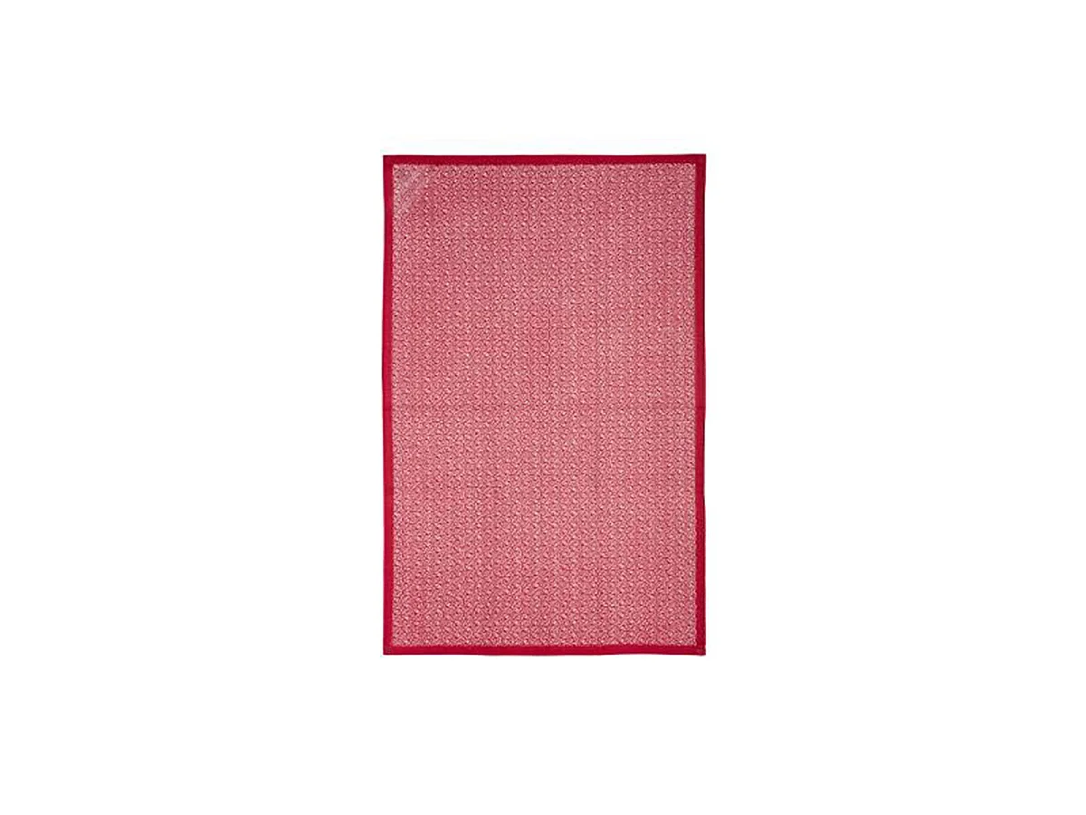 Lot de 3 Torchons "Imprimé" 45x70cm Rouge