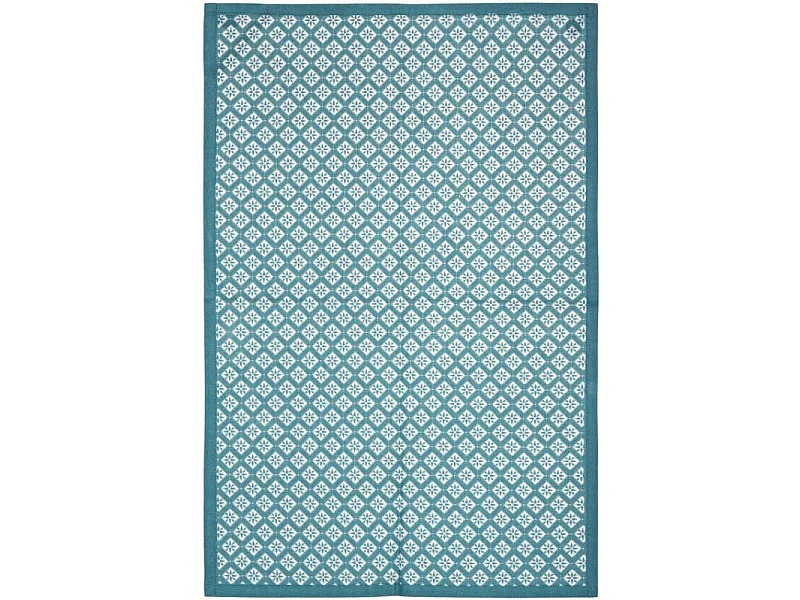 Lot de 3 Torchons "Imprimé" 45x70cm Bleu