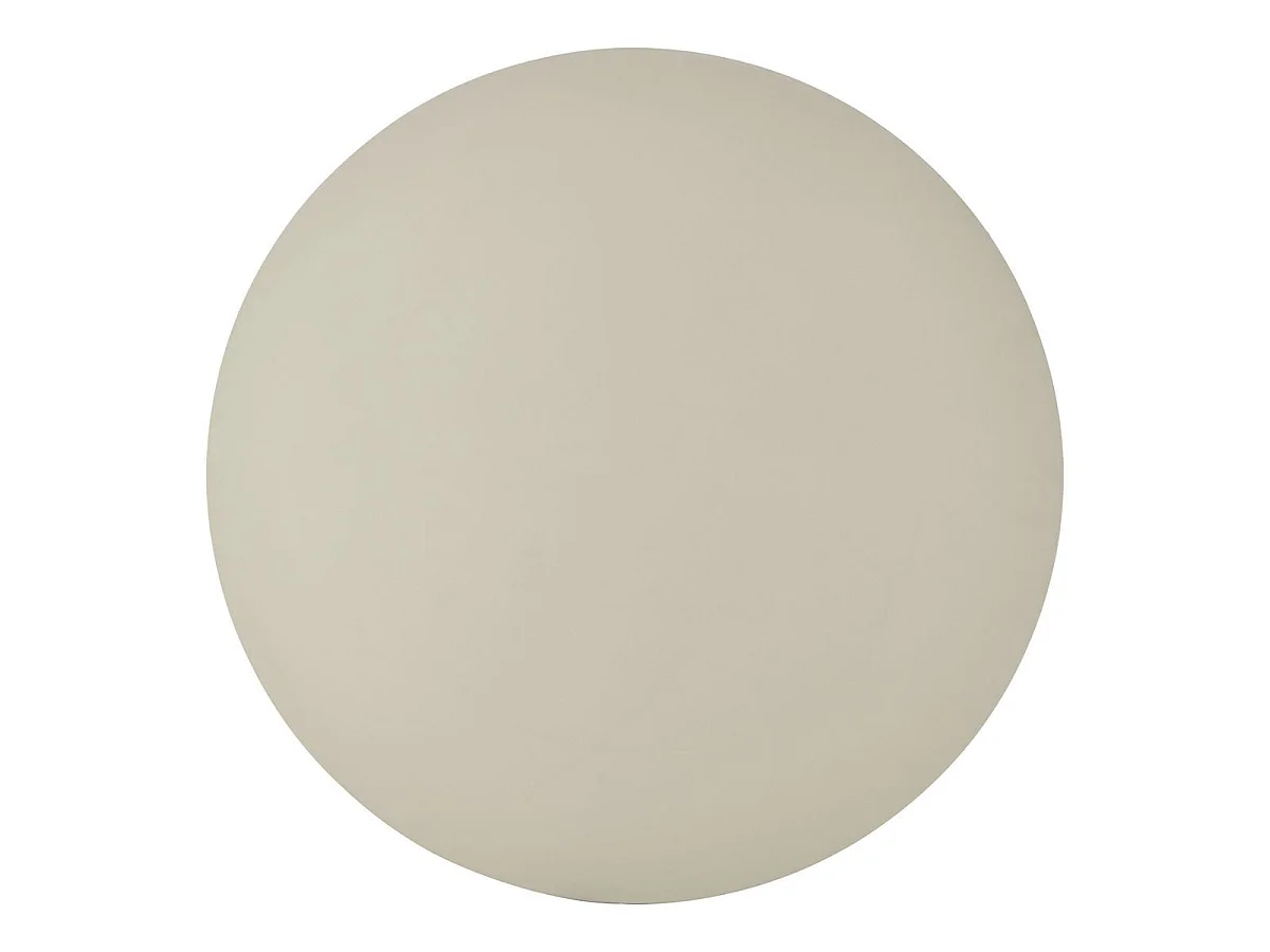 Table repas ronde Ø120cm plateau en MDF et pied en métal laqué mat sable - COSTA