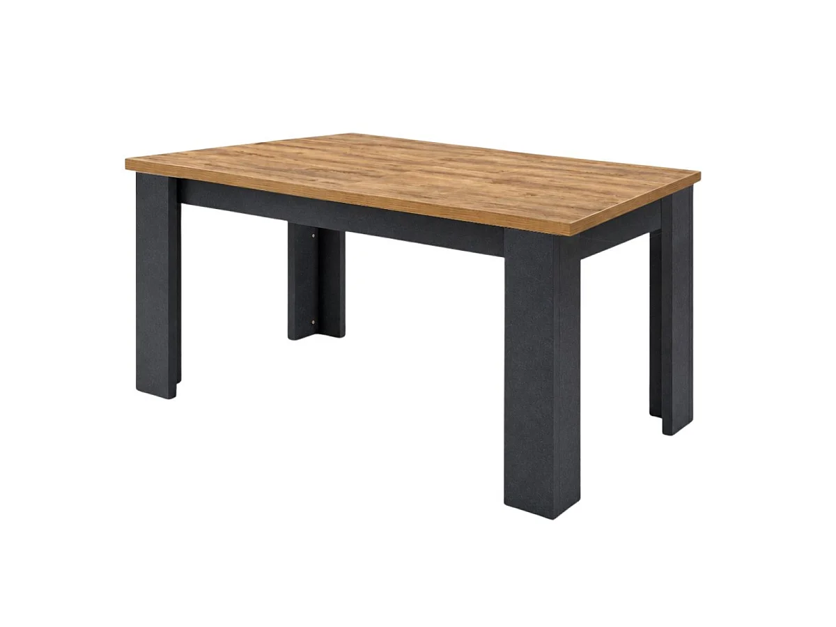 Table allongeable 180/230cm aspect bois Denver pieds anthracite - COLT