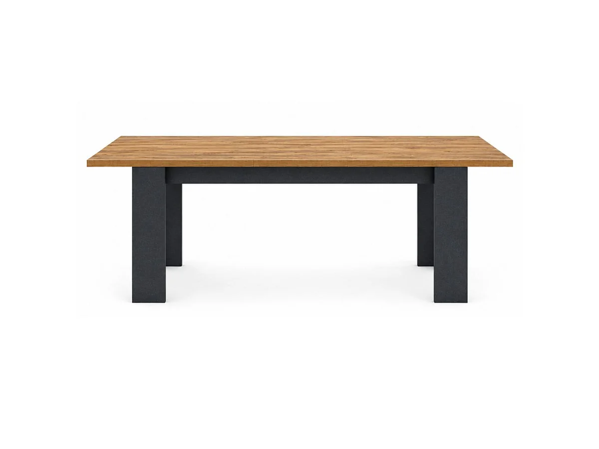Table allongeable 180/230cm aspect bois Denver pieds anthracite - COLT