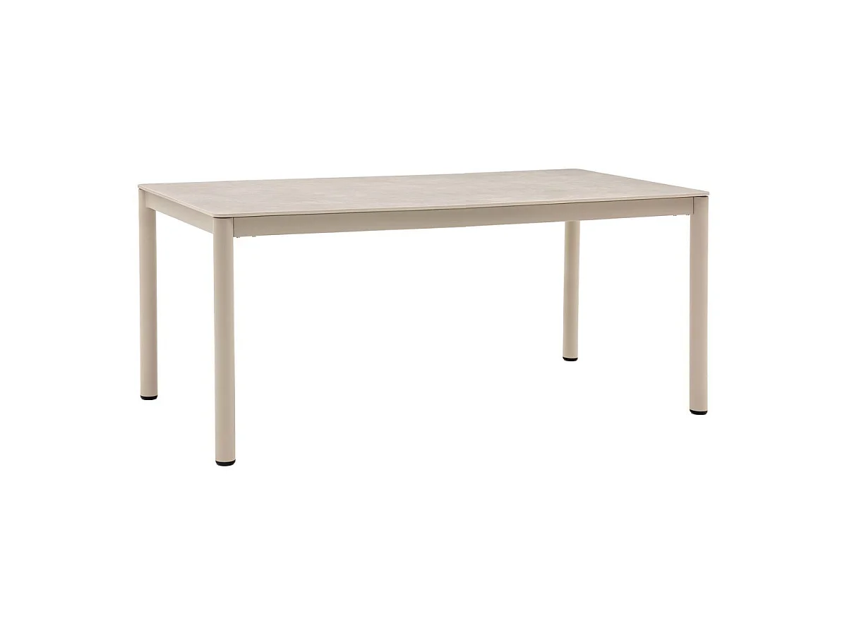 Table de jardin rectangulaire 200cm en aluminium plateau céramique - LUCIDIA