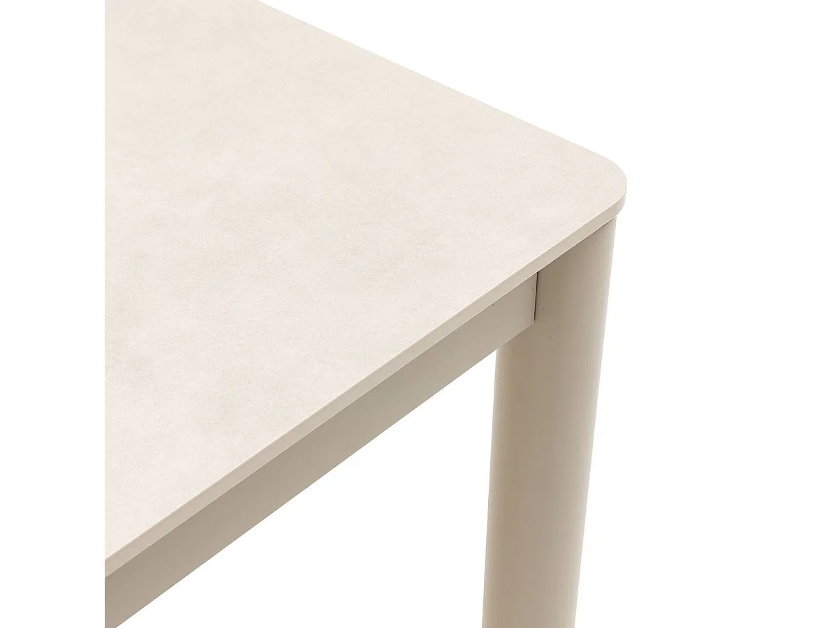 Table de jardin rectangulaire 200cm en aluminium plateau céramique - LUCIDIA