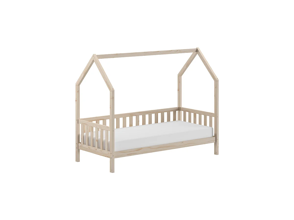 Lit Enfant "Cabane" 90x200cm Naturel