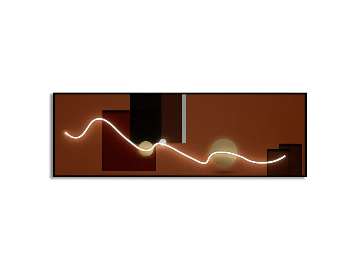 Schilderij op canvas met LED's 150x3,5x50 cm