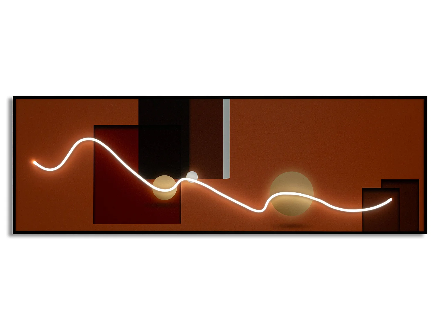 Schilderij op canvas met LED's 150x3,5x50 cm