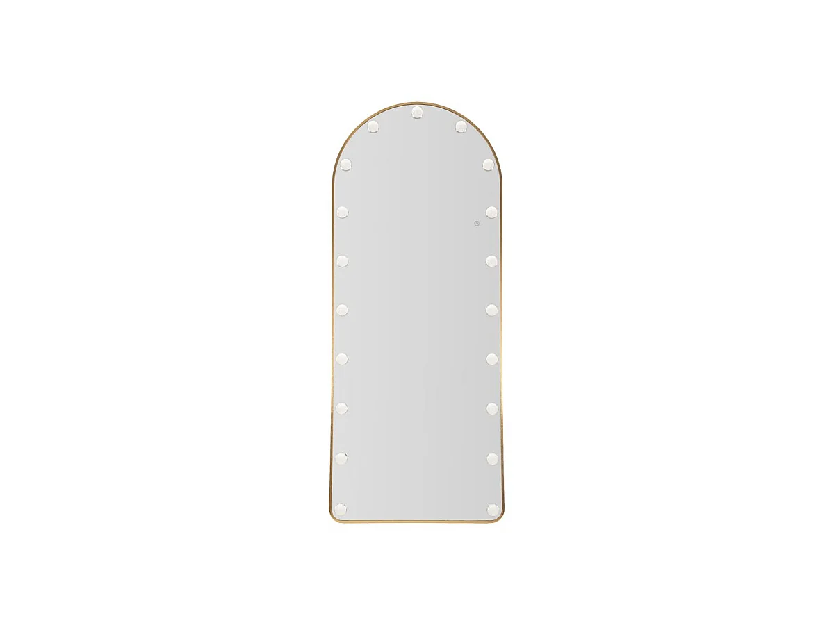 Hollywood staande spiegel met LED-verlichting, 70x45x170 cm