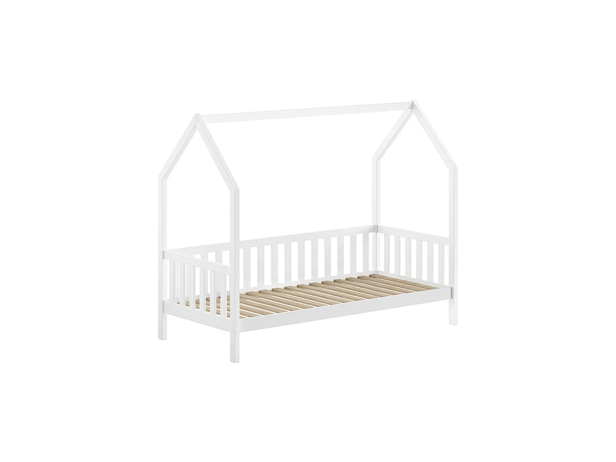 Pack - Lit Enfant & Tiroir-Lit "Cabane" 90x200cm Blanc
