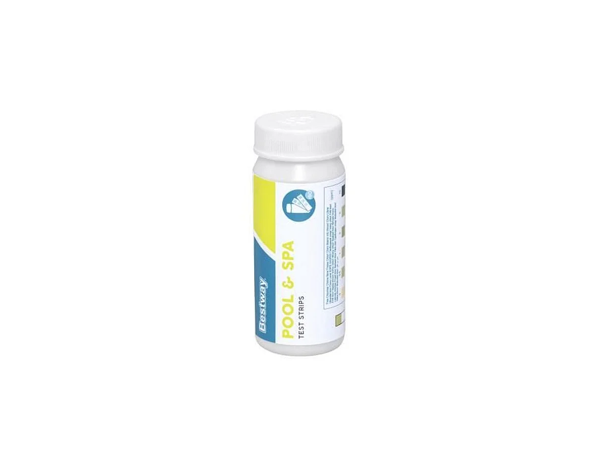 Bestway AquaClear Zwembadreinigingsset met stofzuiger, schepnet, chemische dispenser, teststrips en reparatiepatches