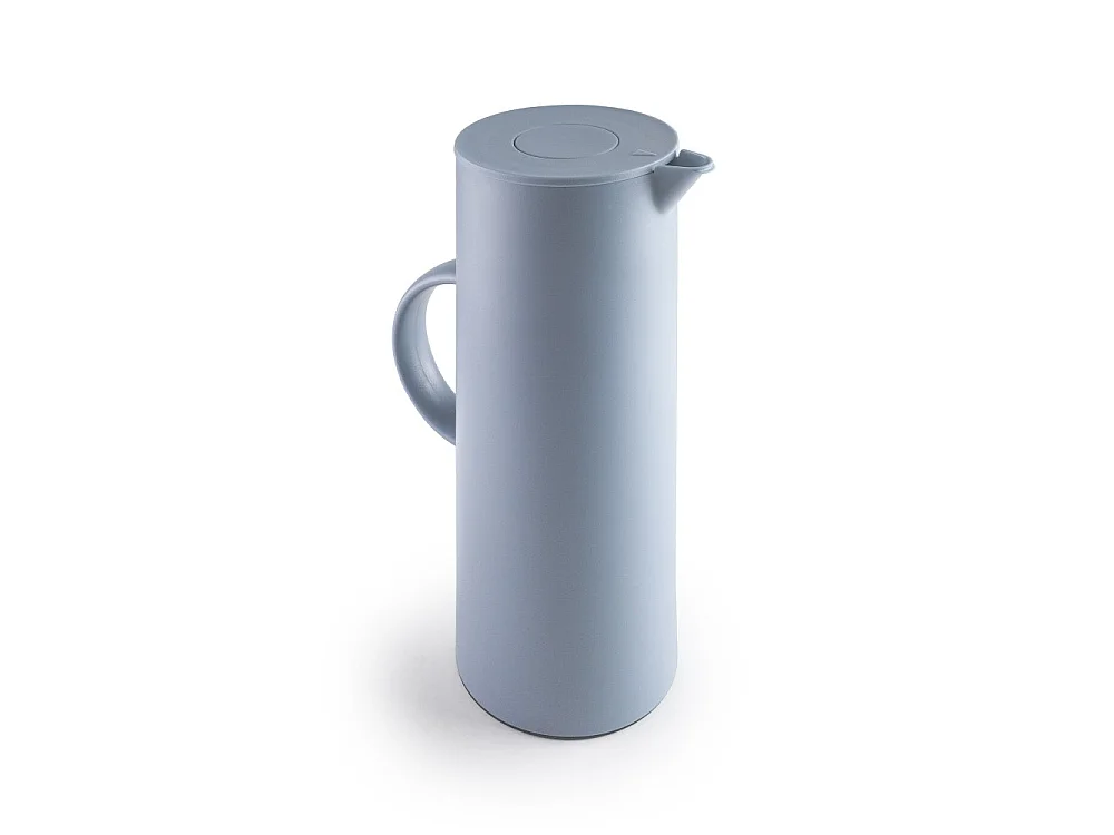 Pichet thermo intérieur en verre bleu