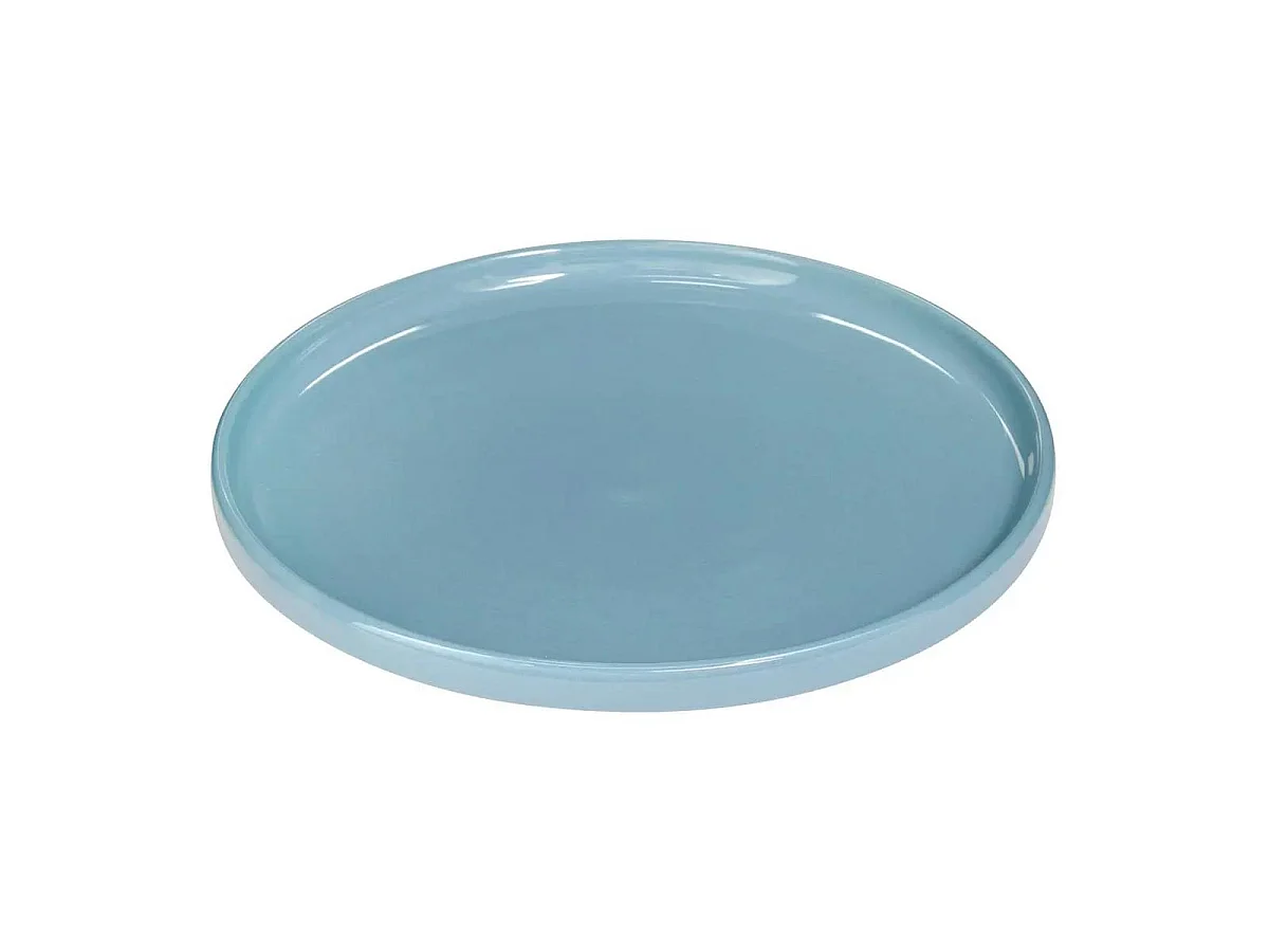 Lot de 6 Assiettes Plates "Marie" 27cm Bleu