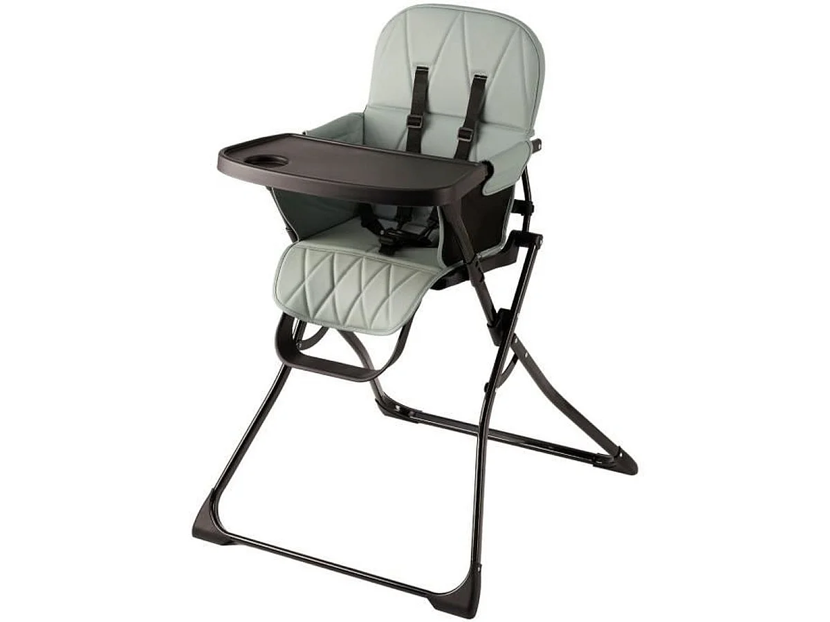 Thermobaby HANDY Chaise Haute Pliable Compacte avec Harnais 5 points et Plateau Amovible
