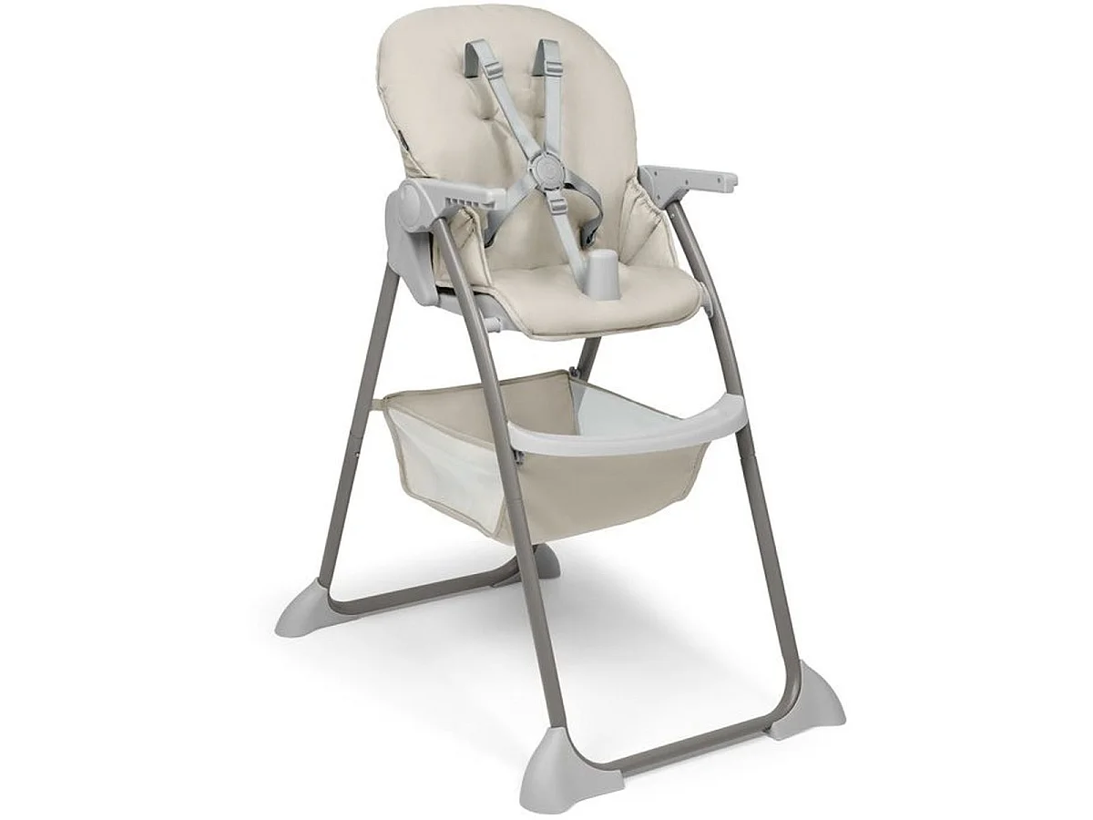 Hauck Sit N Fold - Chaise haute pliable beige, dès 6 mois jusqu'à 15 kg