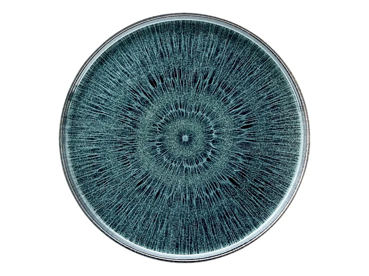 Lot de 6 Assiettes Plates "Eva" 27cm Bleu