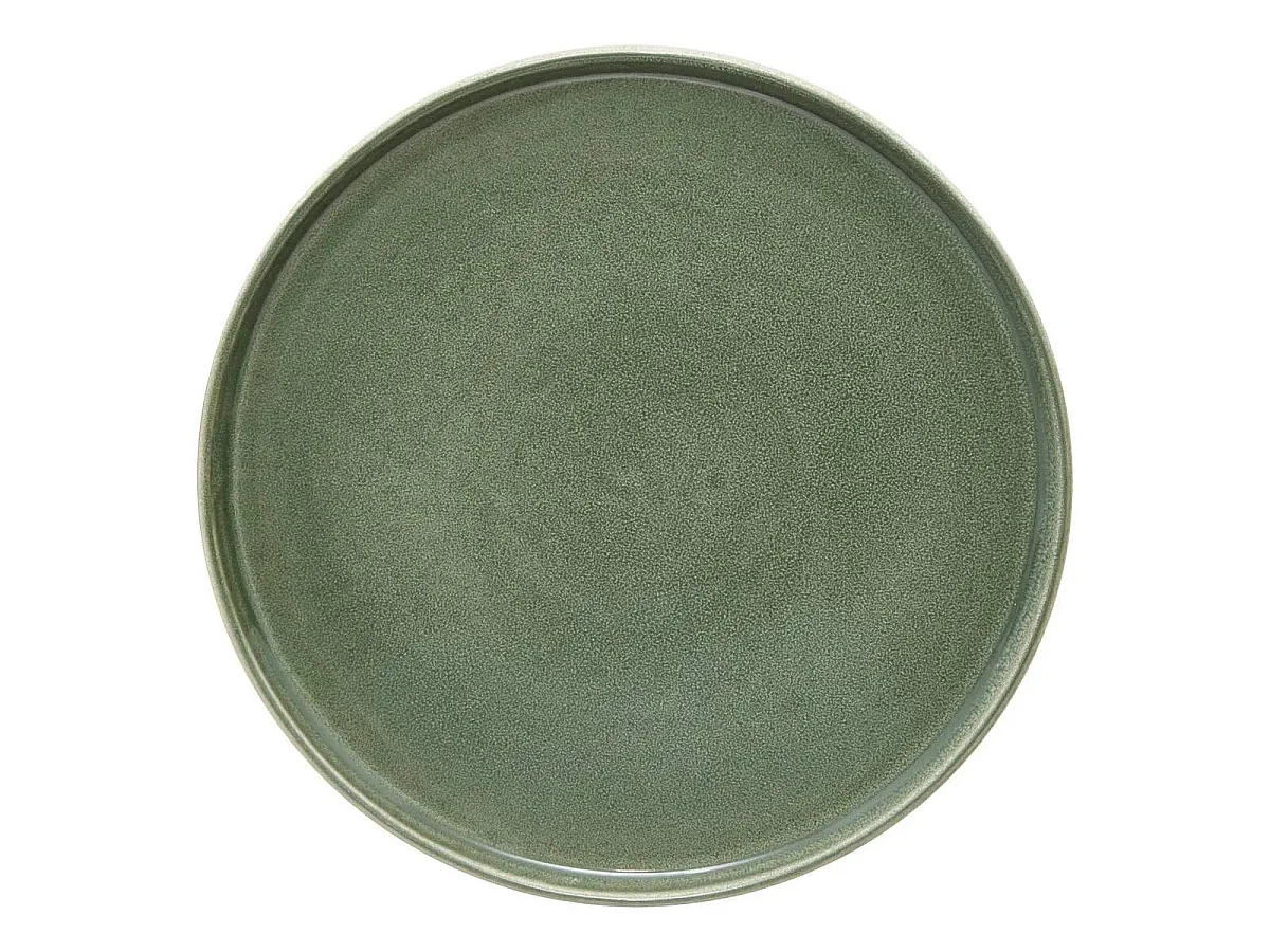Lot de 6 Assiettes Plates "Terre Inconnue" 27cm Kaki