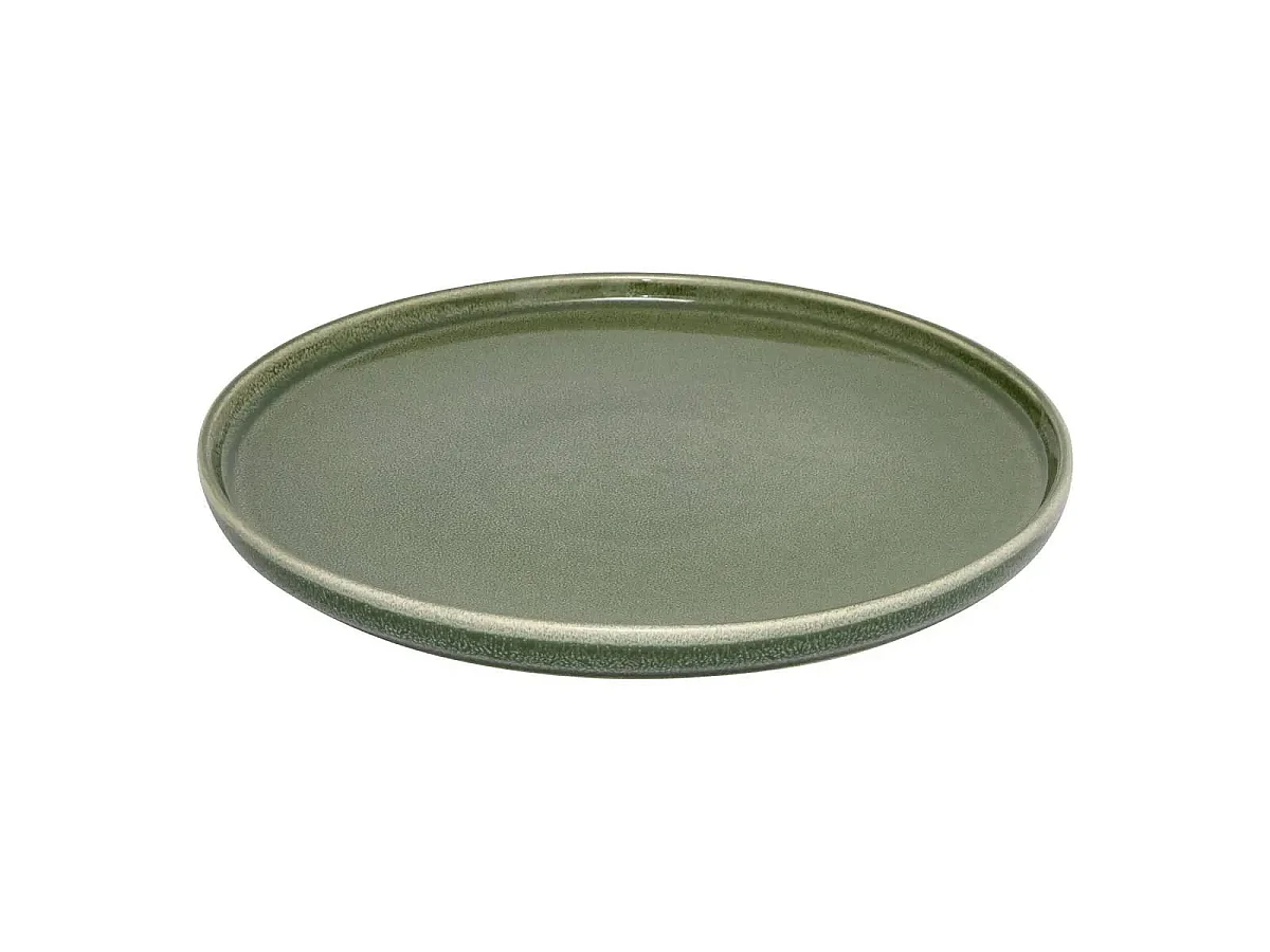 Lot de 6 Assiettes Plates "Terre Inconnue" 27cm Kaki
