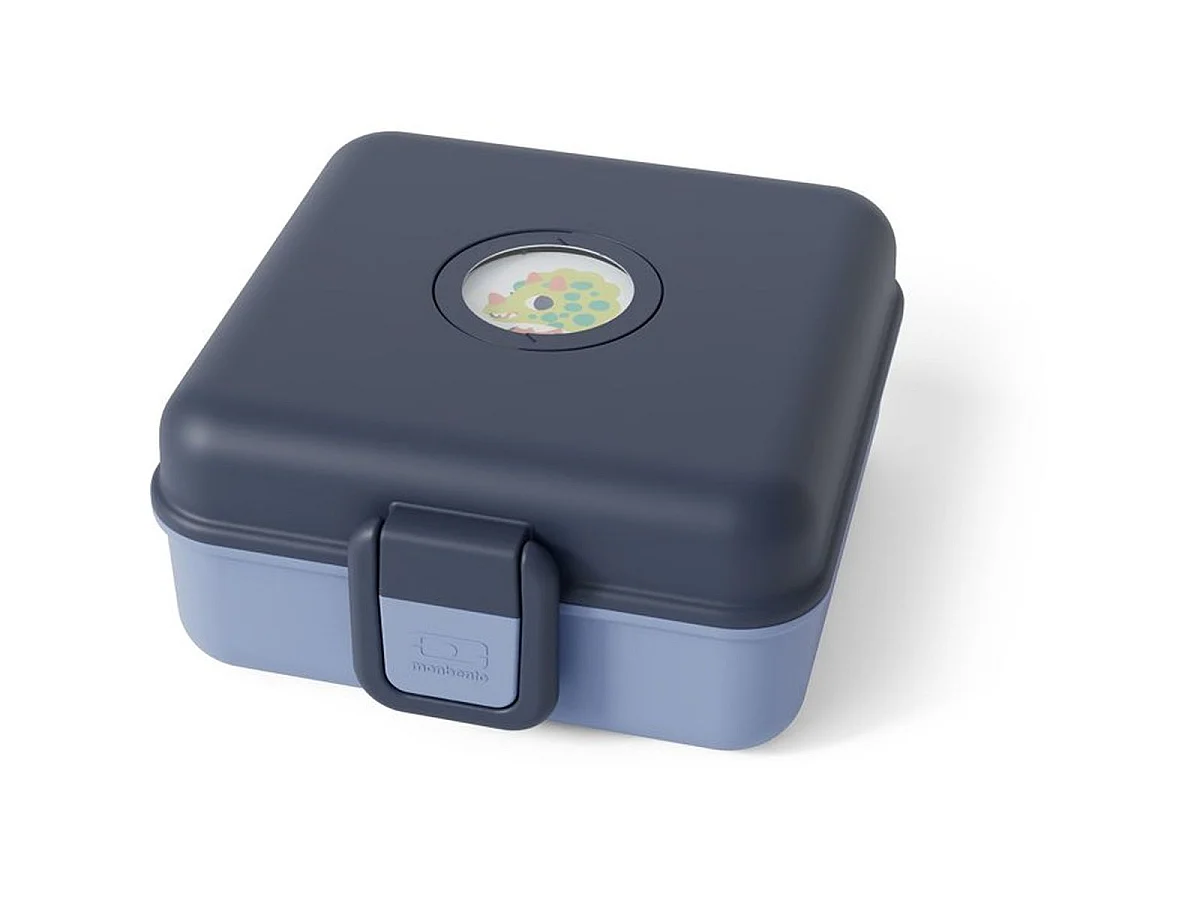 Monbento Snacky Sandwichbox voor Kinderen 850 ml Blauw Infinity met Bestek