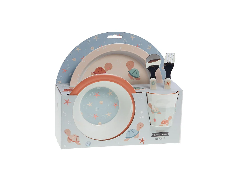 Coffret déjeuner 5 pièces Lulu la Tortue