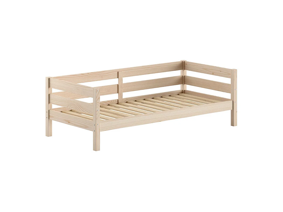 Lit Capitaine Enfant "Margrit" 90x200cm Naturel