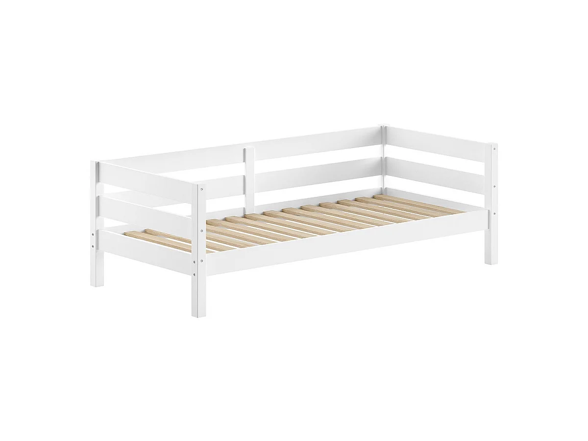 Lit Capitaine Enfant "Margrit" 90x200cm Blanc