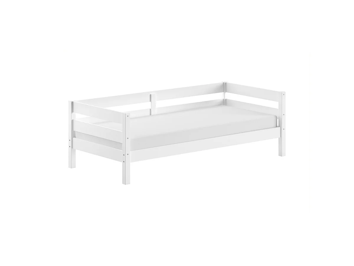 Lit Capitaine Enfant "Margrit" 90x200cm Blanc