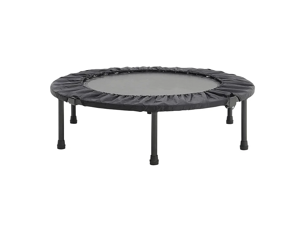 Black 96cm Foldable Fitness Trampoline 100kg Capacity