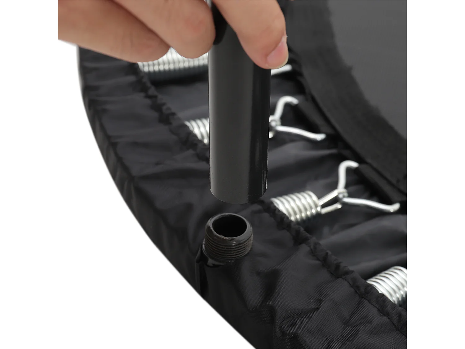 Black 96cm Foldable Fitness Trampoline 100kg Capacity