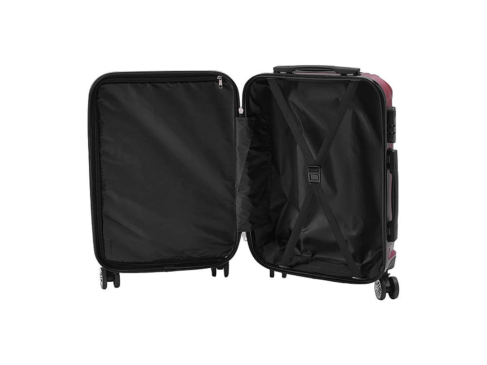 Red 2 Piece Hardshell Luggage Set with Spinner Wheels 20 & 14 Inch