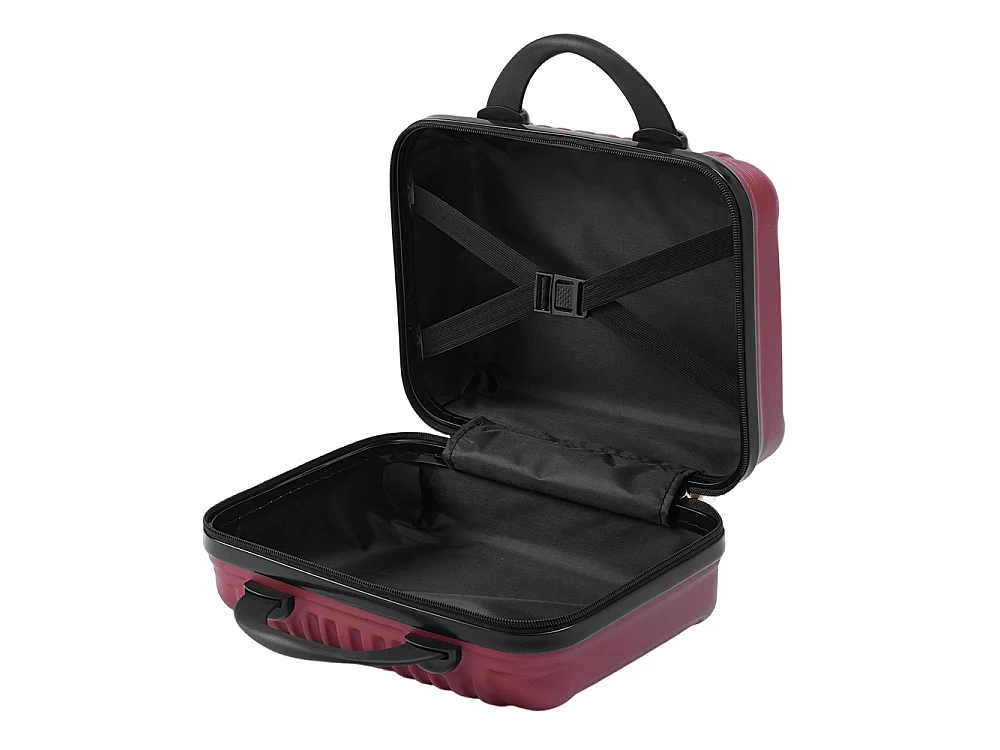 Red 2 Piece Hardshell Luggage Set with Spinner Wheels 20 & 14 Inch