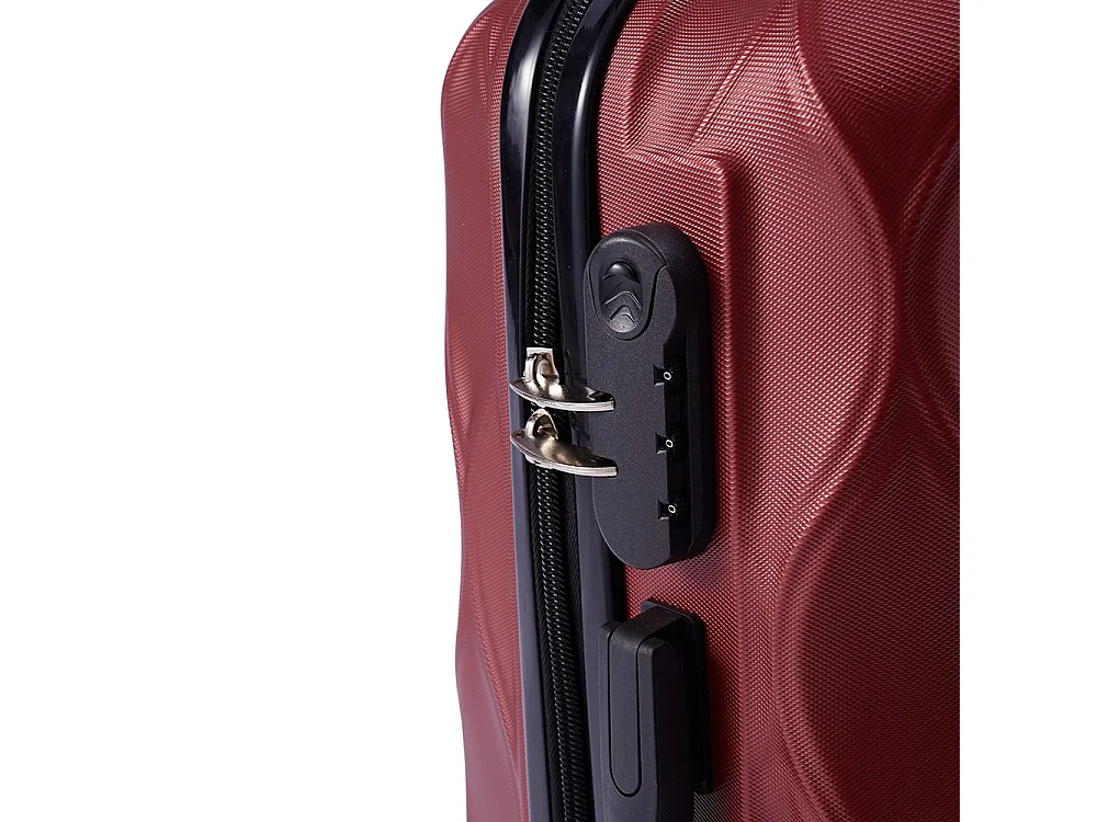 Red 2 Piece Hardshell Luggage Set with Spinner Wheels 20 & 14 Inch