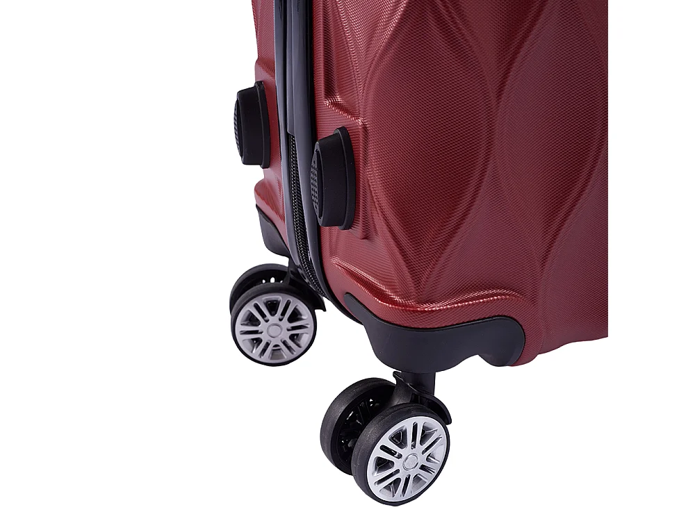 Red 2 Piece Hardshell Luggage Set with Spinner Wheels 20 & 14 Inch