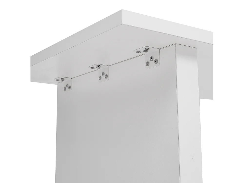 White Rolling Nail Table with 4 Drawers and Wrist Rest
