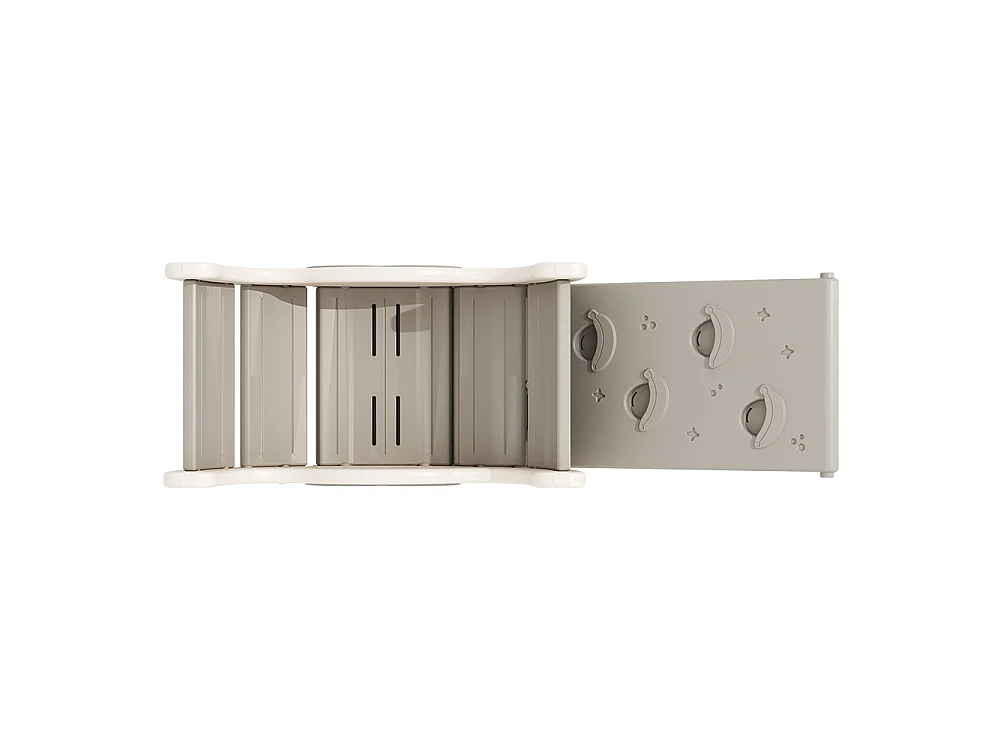 Grey and White Toddler Climbing Arch and Slide Set