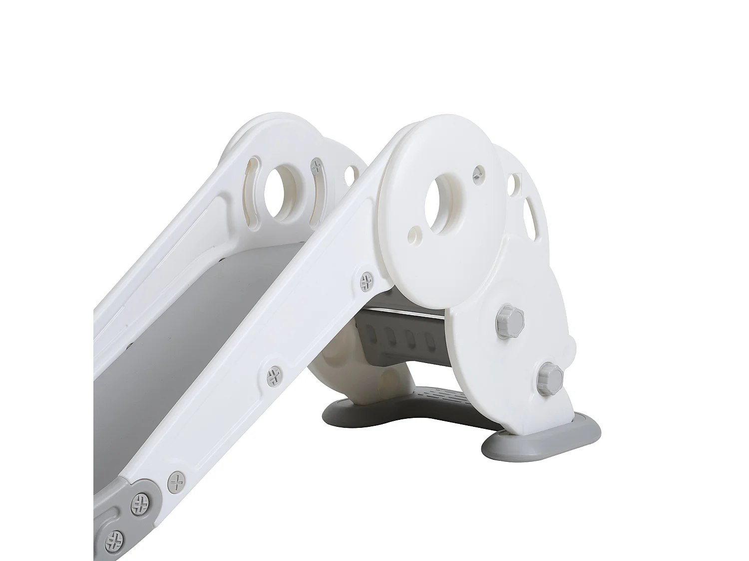 Grey and White Children's Slide for Indoor Outdoor Play