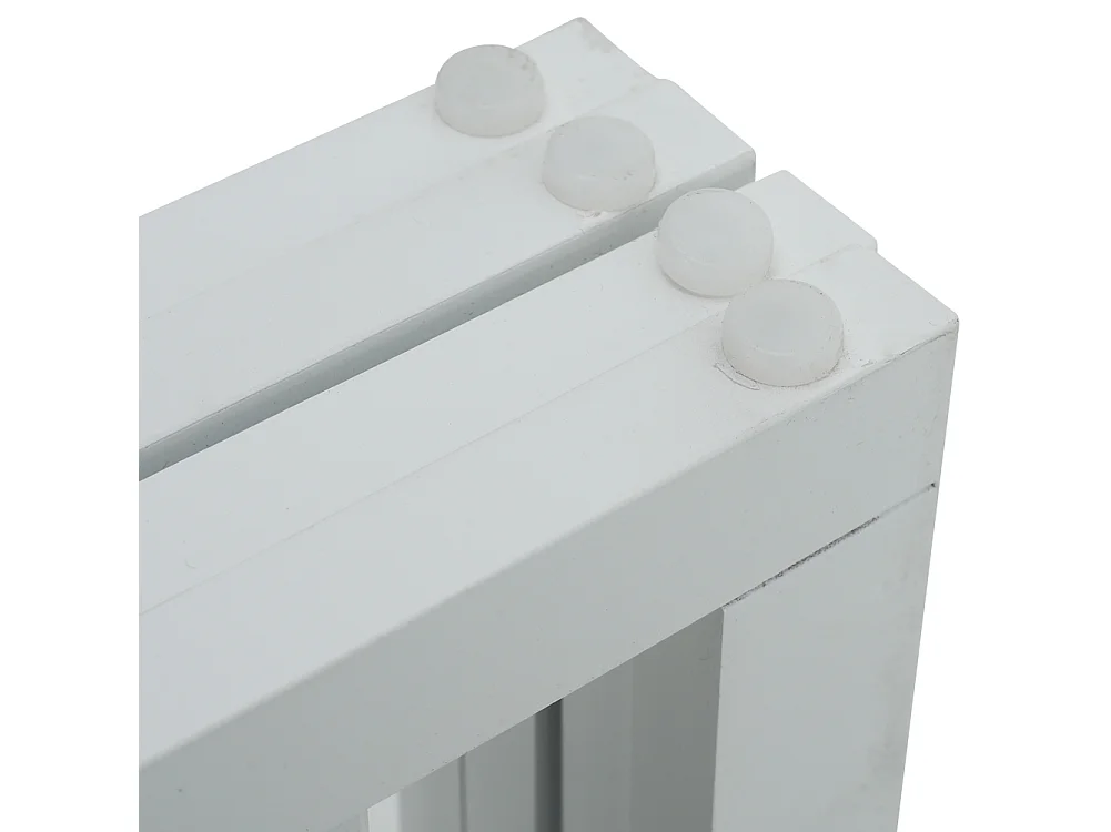 White 3 Panel Freestanding Folding Wooden Pet Gate 139cm