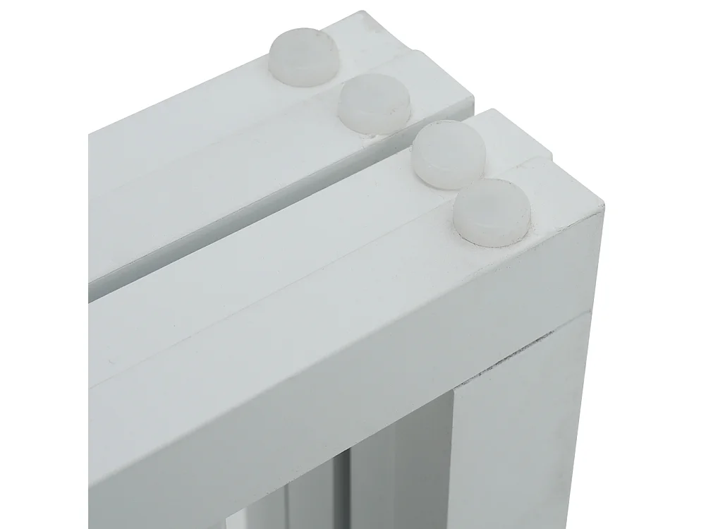 White 3 Panel Freestanding Folding Wooden Pet Gate 139cm