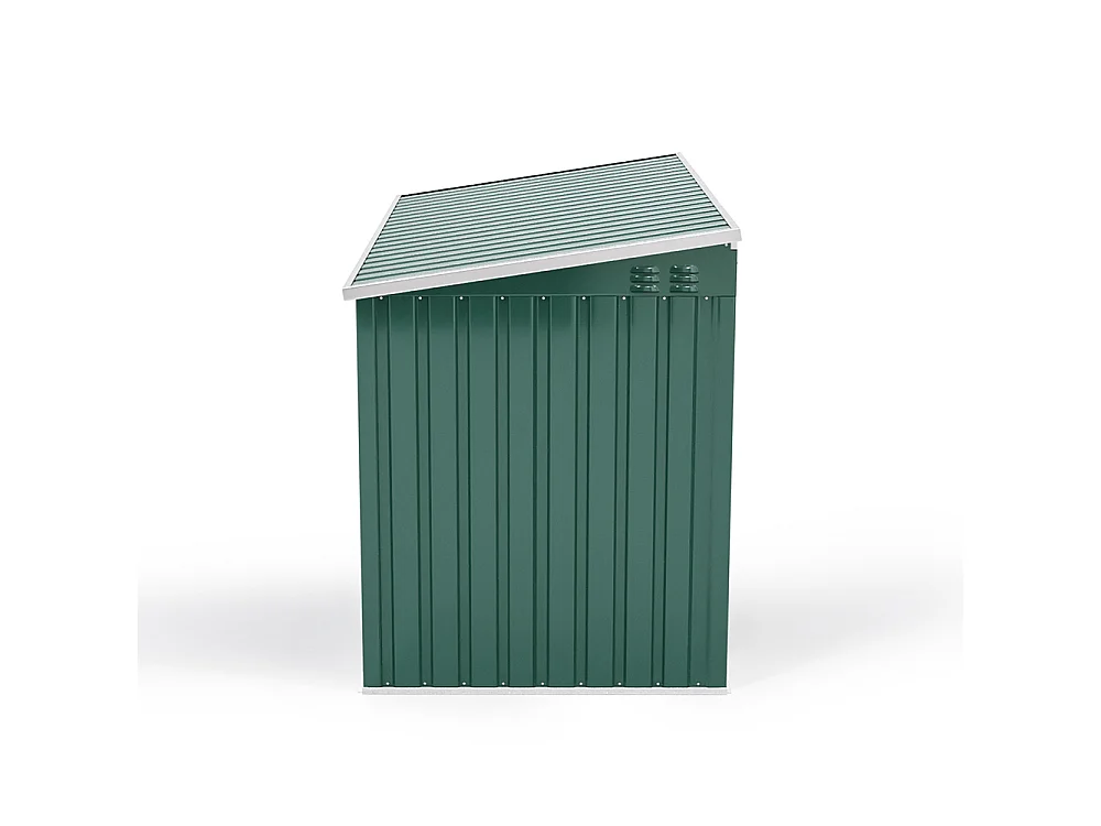 210cm Green Heavy Duty Steel Lockable Bicycle Storage Shed