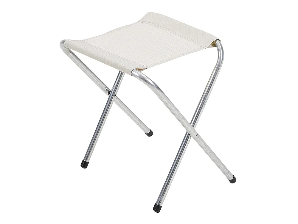 White Height Adjustable Folding Camping Table and 4 Stool Set