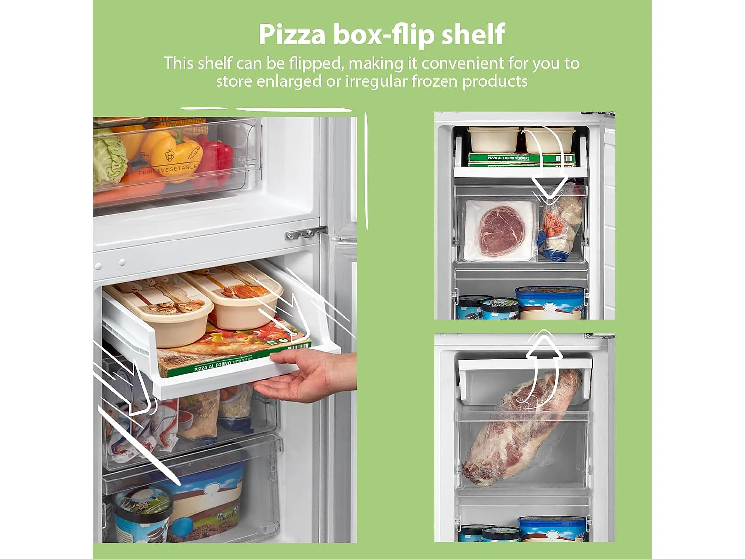 Comfee White 174L Freestanding Low Frost Fridge Freezer