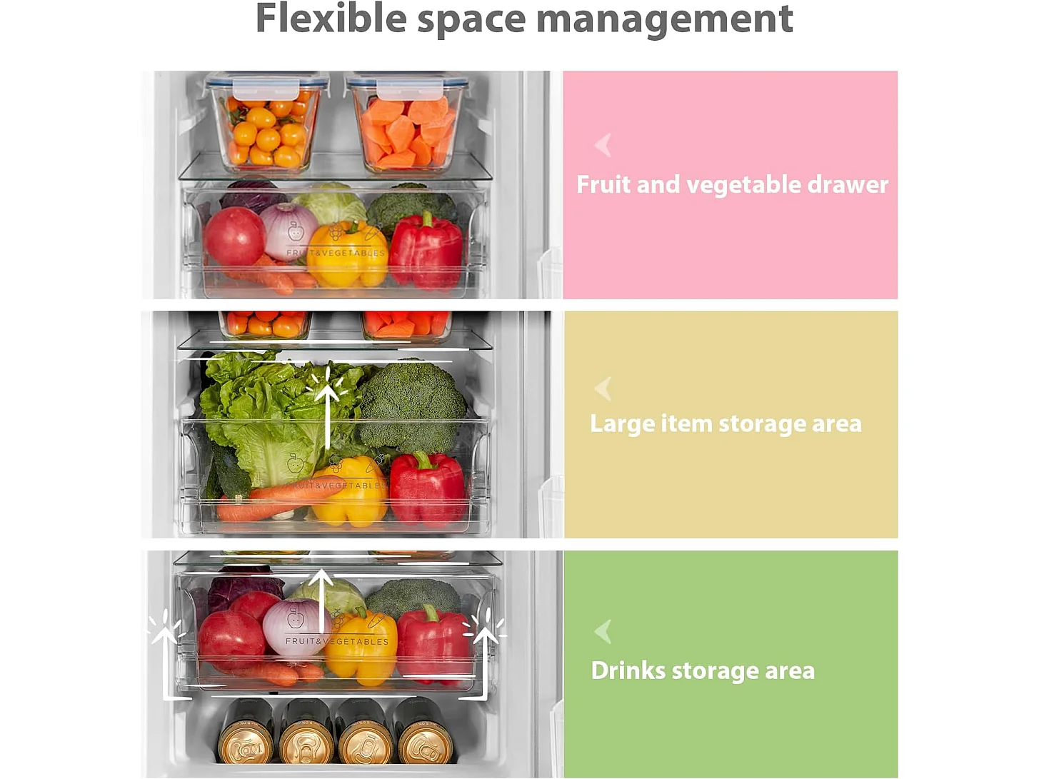 Comfee White 174L Freestanding Low Frost Fridge Freezer