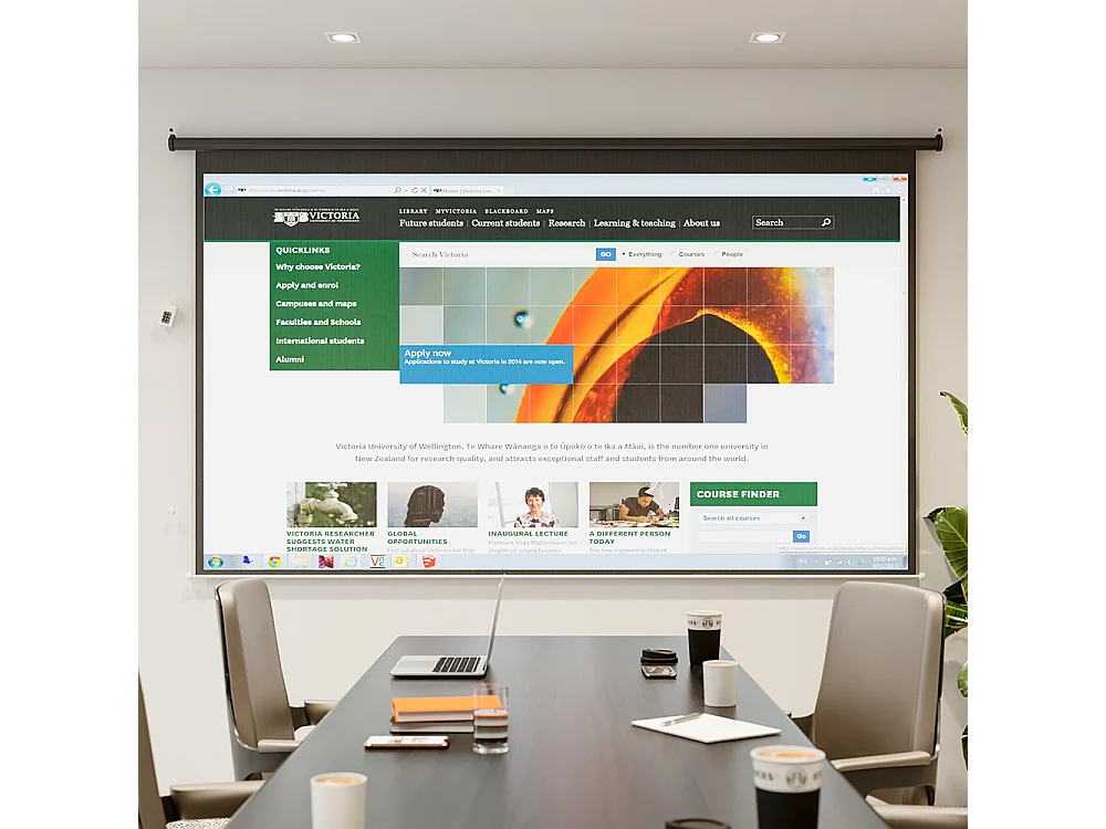 120 Inch Electric Projector Screen with Remote 16:9 Wall or Ceiling Mounted