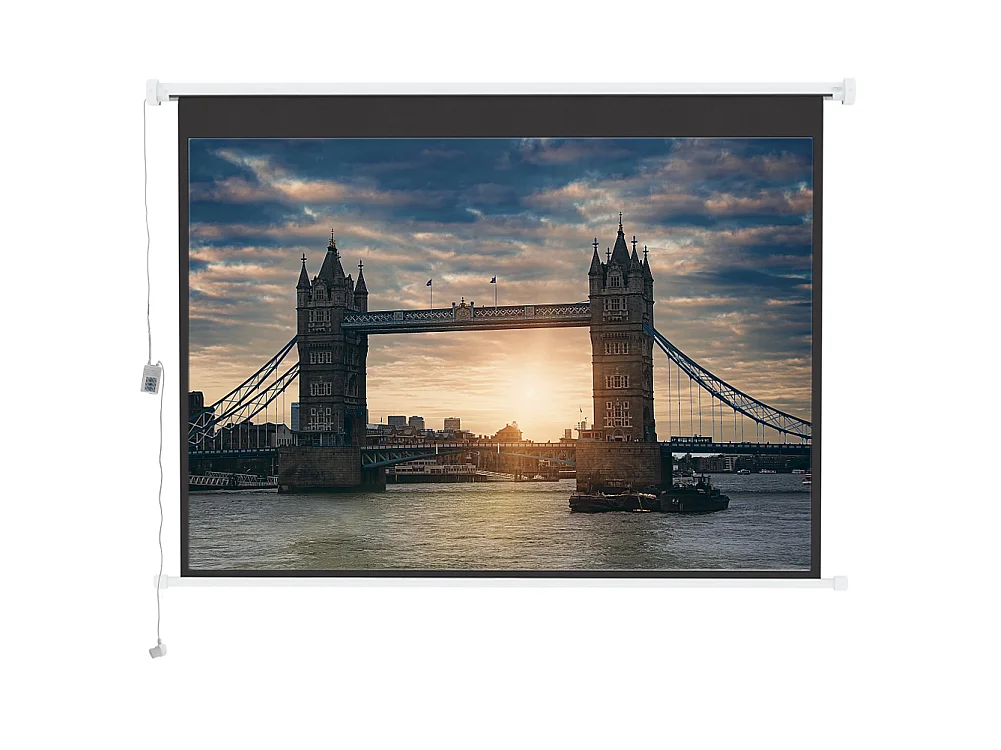 120 Inch Electric Projector Screen with Remote 4:3 Wall or Ceiling Mounted