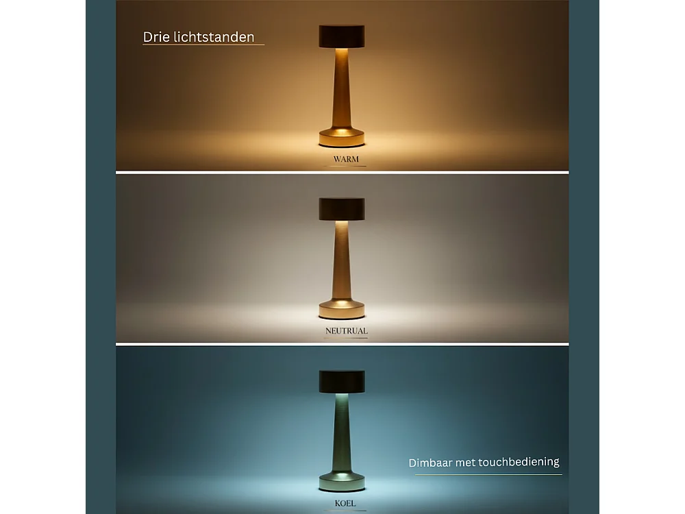 OMNIEXA Tafellamp Goud Lázaro