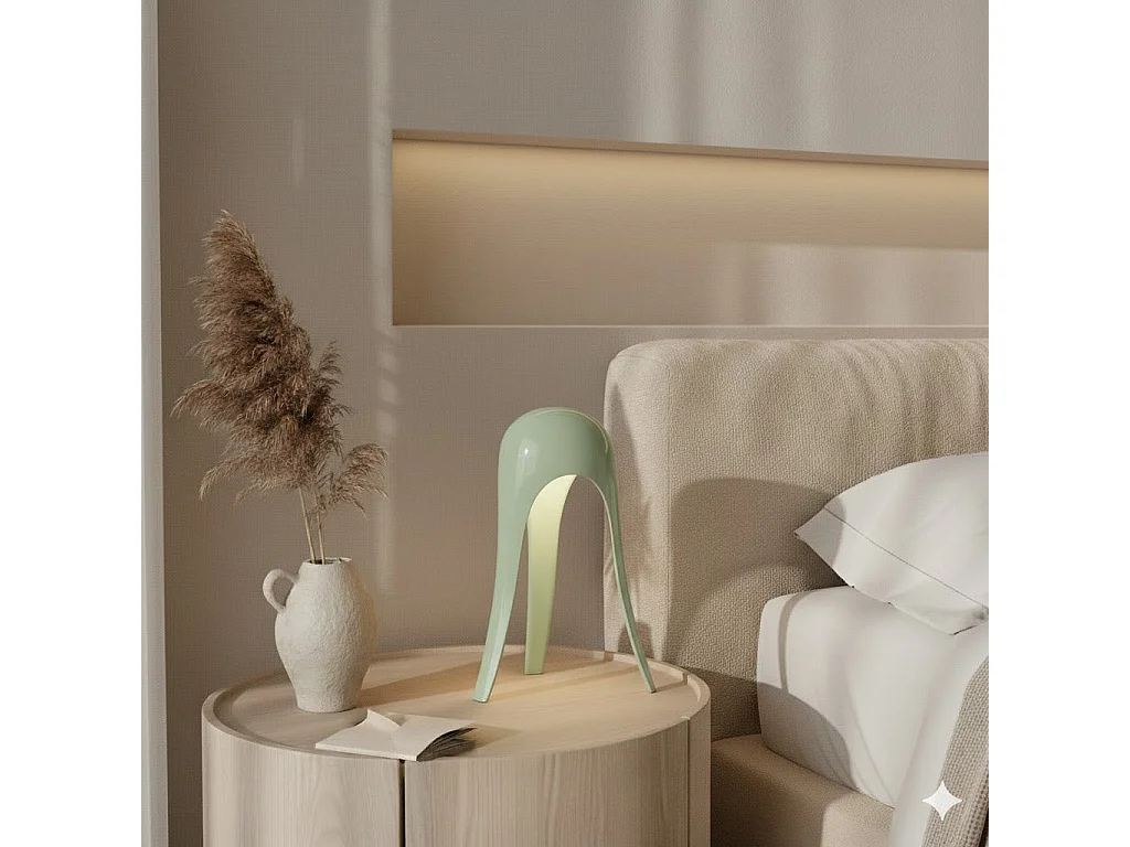 OMNIEXA Lampe de table Vert Sauge Dayana