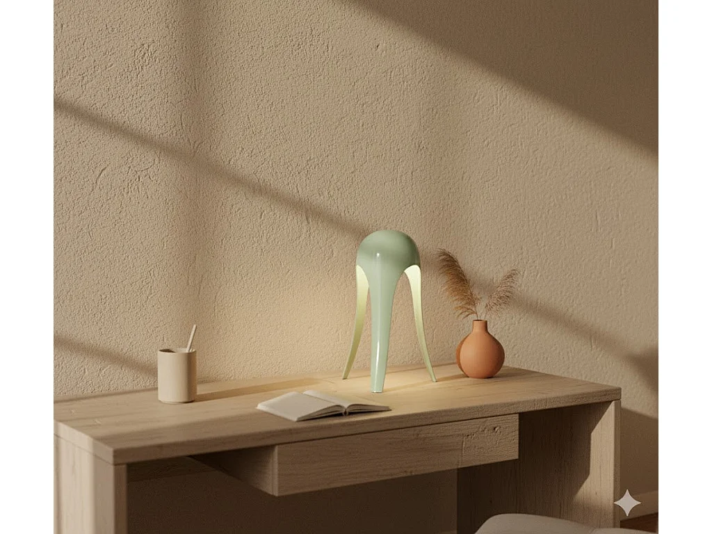 OMNIEXA Lampe de table Vert Sauge Dayana