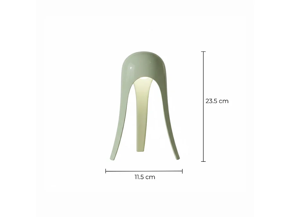 OMNIEXA Lampe de table Vert Sauge Dayana