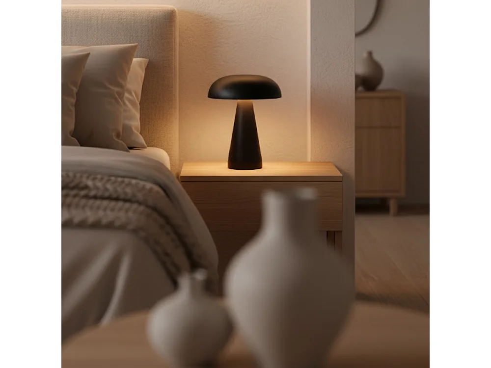 OMNIEXA Zwarte Tafellamp Alba